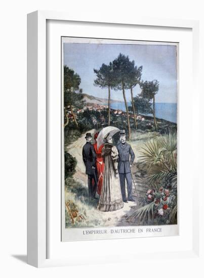 Franz Joseph I, Emperor of Austria, on a Visit to France, 1894-Jose Belon-Framed Giclee Print