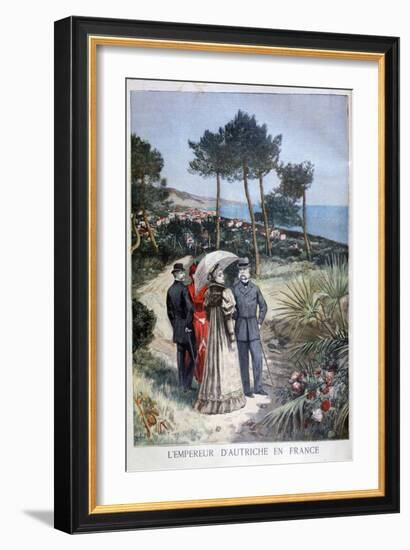 Franz Joseph I, Emperor of Austria, on a Visit to France, 1894-Jose Belon-Framed Giclee Print