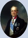 Portrait of the Chancellor of the Russian Empire Count Karl Robert Nesselrode, 1840s-Franz Kruguer-Giclee Print