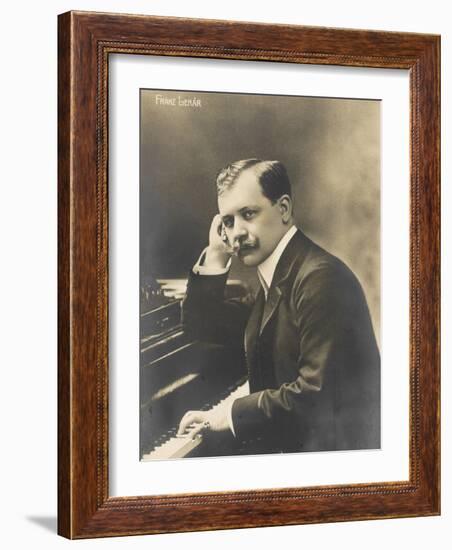 Franz Lehar Hungarian Composer and Conductor-null-Framed Photographic Print