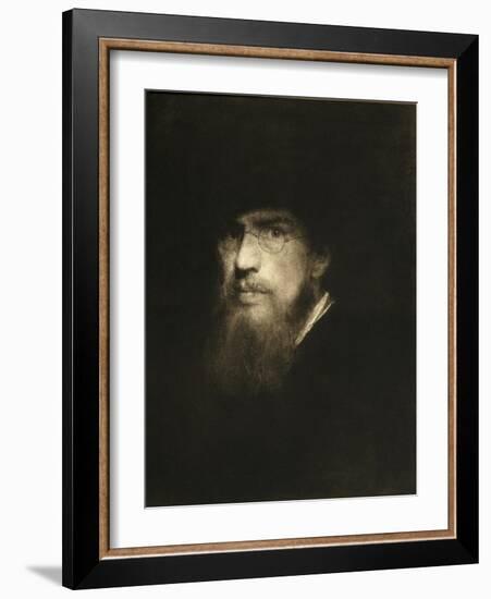 Franz Lenbach, self portrait-Franz Seraph von Lenbach-Framed Giclee Print