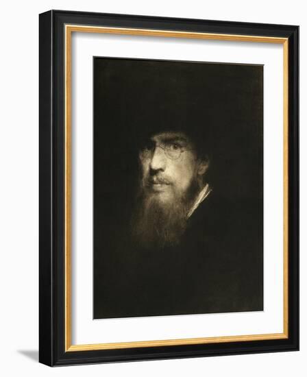 Franz Lenbach, self portrait-Franz Seraph von Lenbach-Framed Giclee Print