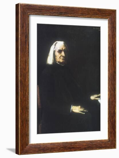 Franz Liszt, 1886-Mihaly Munkacsy-Framed Giclee Print