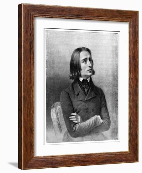 Franz Liszt, 19th Century Hungarian Virtuoso Pianist and Composer-null-Framed Giclee Print