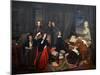 Franz Liszt Fantasizing at the Piano, 1840-Josef Danhauser-Mounted Giclee Print