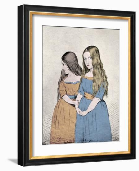 Franz Liszt 's children: Cosima-John Downman-Framed Giclee Print