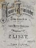 Concert Program for Concert Given-Franz Liszt-Framed Giclee Print