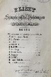 Title Page of Score for Symphony to Dante's Divine Comedy or Dante-Symphony, 1855-1856-Franz Liszt-Framed Giclee Print