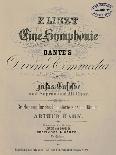 Title Page of Score for Symphony Ideal for Large Orchestra-Franz Liszt-Giclee Print