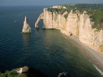 The Manneport Arch and Aiguille of Etretat Cliffs, France-Franz-Marc Frei-Photographic Print