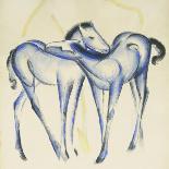Big Blue Horses-Franz Marc-Giclee Print