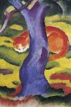 Cat Behind Tree-Franz Poledne-Giclee Print