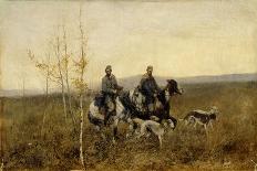 The Hunters, 1881-Franz Roubaud-Framed Giclee Print