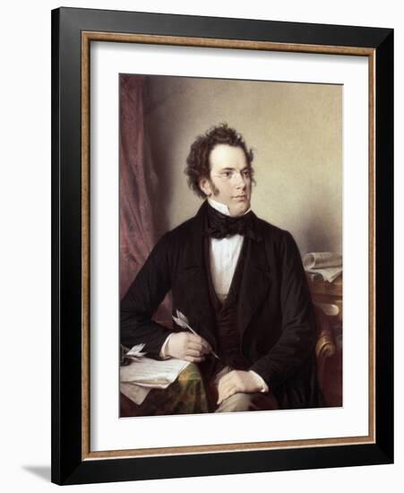 Franz Schubert (1797-1828)-Wilhelm August Rieder-Framed Giclee Print