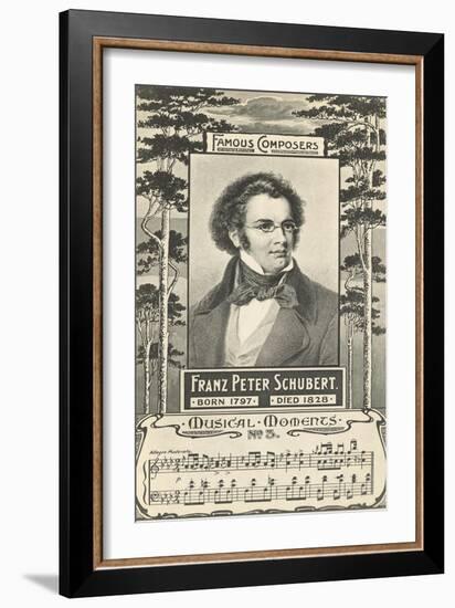 Franz Schubert and Music-null-Framed Art Print