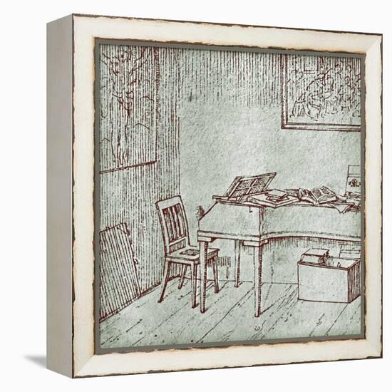 Franz Schubert - his-Moritz Ludwig von Schwind-Framed Premier Image Canvas