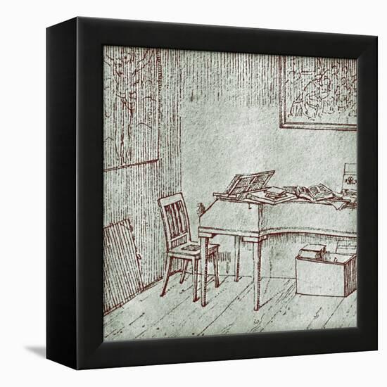 Franz Schubert - his-Moritz Ludwig von Schwind-Framed Premier Image Canvas