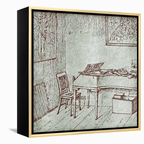 Franz Schubert - his-Moritz Ludwig von Schwind-Framed Premier Image Canvas