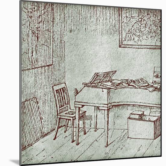Franz Schubert - his-Moritz Ludwig von Schwind-Mounted Giclee Print