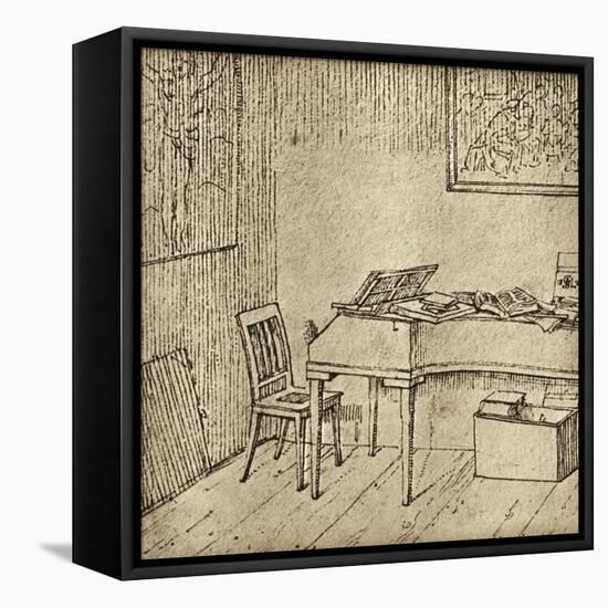 Franz Schubert-Moritz Ludwig von Schwind-Framed Premier Image Canvas