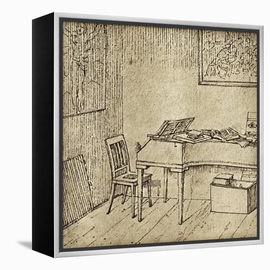 Franz Schubert-Moritz Ludwig von Schwind-Framed Premier Image Canvas
