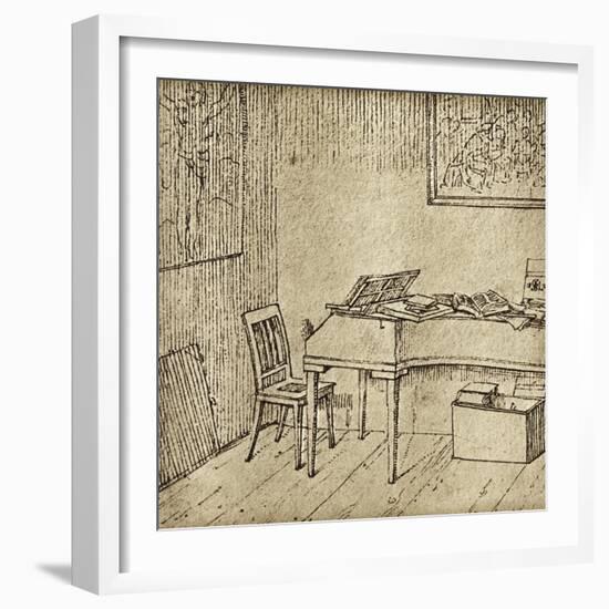 Franz Schubert-Moritz Ludwig von Schwind-Framed Giclee Print