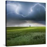 Thunderstorm Cell Over the Alb Plateau-Franz Schumacher-Photographic Print