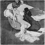 Lesbian Scene, Plate 3 from 'La Grenouillere', 1912-Franz Von Bayros-Giclee Print