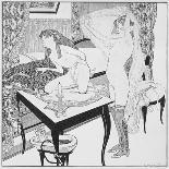 Lesbian Scene, from Plate 14 from La Grenouillere, c.1912-Franz Von Bayros-Giclee Print