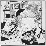 Lesbian Scene, Plate 3 from 'La Grenouillere', 1912-Franz Von Bayros-Giclee Print
