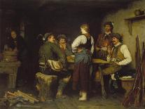 Huntsman and Maid Having a Chat in the Kitchen. after 1850-Franz Von Defregger-Giclee Print