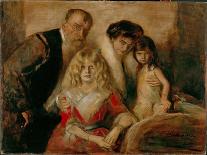 The Artist with His Wife and Children-Franz Von Lenbach-Giclee Print
