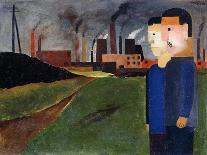 Industrial Landscape and Workers-Franz Wilhelm Seiwert-Giclee Print