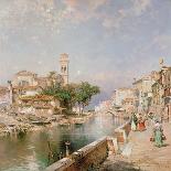 The Canal Tolentini-Franz Xaver Thallmaier-Mounted Giclee Print