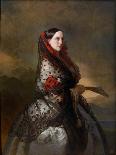 The Impress Eugenie (1826-1920) in 1855, 19Th Century (Oil on Canvas)-Franz Xaver Winterhalter-Framed Giclee Print