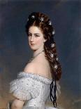 The Impress Eugenie (1826-1920) in 1855, 19Th Century (Oil on Canvas)-Franz Xaver Winterhalter-Framed Giclee Print