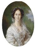 The Impress Eugenie (1826-1920) in 1855, 19Th Century (Oil on Canvas)-Franz Xaver Winterhalter-Framed Giclee Print