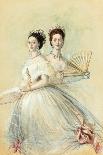 Portrait of Czarina Maria Feodorovna and Her Sister Alexandra-Franz Xaver Winterhalter-Giclee Print