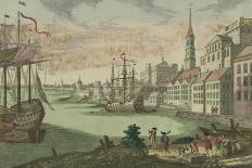 View of New York During the Great Fire of 1776; Representation Du Fue Terrible a Nouvelle York-Franz Xavier Habermann-Framed Giclee Print