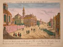 The harbour in Boston, Massachusetts, c.1770-80-Franz Xavier Habermann-Framed Giclee Print
