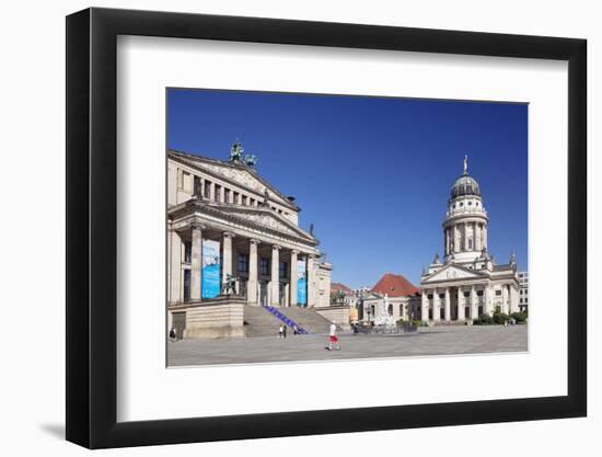 Franzoesischer Dom (French Cathedral), Schiller memorial, Konzerthaus (concert hall), Gendarmenmark-Markus Lange-Framed Photographic Print