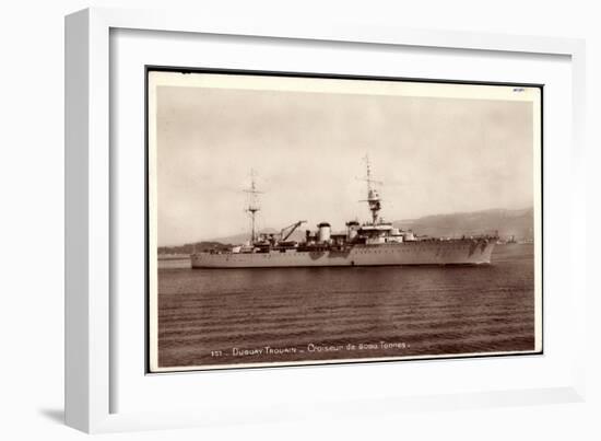 Französisches Kriegsschiff Duguay Trouain, Croiseur-null-Framed Giclee Print