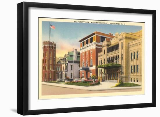 Fraternity Row, Binhampton-null-Framed Premium Giclee Print