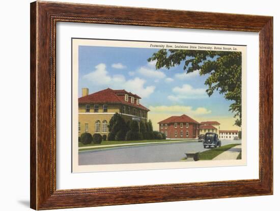 Fraternity Row, LSU, Baton Rouge-null-Framed Premium Giclee Print