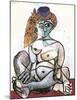 Frau mit Turban, 1955-Pablo Picasso-Mounted Art Print