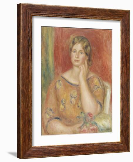 Frau Osthaus-Pierre-Auguste Renoir-Framed Giclee Print