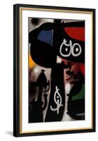 Frau und Vogel, c.1968-Joan Miro-Framed Art Print