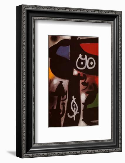 Frau und Vogel, c.1968-Joan Miro-Framed Art Print