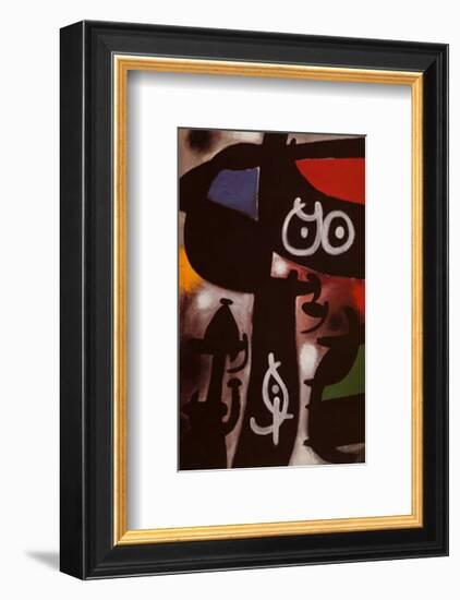 Frau und Vogel, c.1968-Joan Miro-Framed Art Print