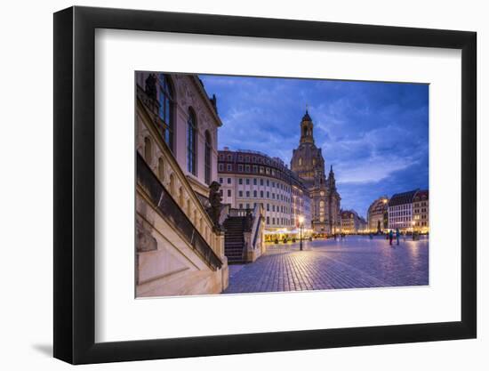 Frauenkirche, Neumarkt, Dresden, Saxony, Germany-Jon Arnold-Framed Photographic Print